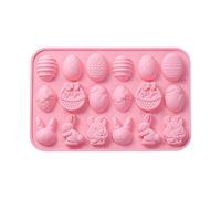 Easter Silicone Molds, Stick Craft Tool, 8 Cavity Bunny Mould with Flexible Design, Food Grade Silicone Mold with Easy Release, Candy Cupcake Mold Detailed Shape, Handmade Craft