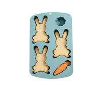 Easter Silicone Mould, 3D Non-Stick Rabbit Mould for DIY Crafts, Epoxy Resin - for Jelly, Pastry, Ice, Soap, Soft Candy, Cupcake, Fudge, Cara