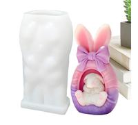Easter Silicone Moulds - Easy Release Rabbit Mould - 3D Models of Rabbit Candles - For DIY Enthusiasts Creating Decorations Home Theme