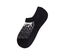 Easter Socks Women 39-42 Ladies Lace Ruffled Colourful Cotton Casual Novelty Slippers Cool, black, One Size