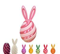 Easter Spiral Decompression Rabbit Egg, Easter Fidget Toys, Easter 3D Printing Mystery Bunny Egg Fidget Toy, Bunny Ear Design 3D Printed Spiral Egg Fidget Toy, Easter Basket Stuffers (F)