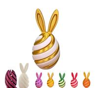 Easter Spiral Decompression Rabbit Egg, Easter Fidget Toys, Easter 3D Printing Mystery Bunny Egg Fidget Toy, Bunny Ear Design 3D Printed Spiral Egg Fidget Toy, Easter Basket Stuffers (I)