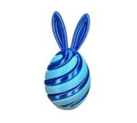 Easter Spiral Decompression Rabbit Egg, Easter Fidget Toys, Easter 3D Printing Mystery Bunny Egg Fidget Toy, 3D Printed Spiral Cone Bunny Fidget Toy, Cute Bunny Sensory Fidget Toys (E)