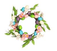 Easter Spring Garland Easter Egg Garland - Easter Wreath on the Farm Flowers Eggs Easter Garland | Spring Door Wreaths Creative Easter Garland Decorations