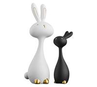 Easter Statue Set (2 Piece Set) is A Easter Decoration Suitable for Family Bookshelves Tabletops Or Fireplaces. It is A Spring Festival Gift for Children and Lovers. Giant Ornament (White, One Size)