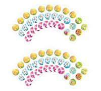 Easter Stickers 162 PCS,Happy Easter Round Stickers 18 Sheets,Easter Eggs Bunny Labels Stickers He is Risen Gift Tags for Easter Spring Kids Religious Party Scrapbooking Greeting Card Envelope