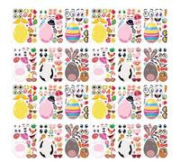 Easter Stickers - 8.27 x 5.91 inches, 3D Sticker Book with Easter Scenes, Spring Artistic, Assorted Decals, for Girls, Teenagers, Scrapbooking, Laptop, Water Bottle, Cup, Candy