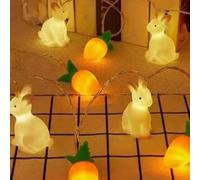 Easter String Lights - Cute LED Adjustable Battery Powered,Carrot Easter String Lights Indoor - for Indoor Outdoor Home Bedroom Living Room Shelf Window Wall Garden Balcony Holiday