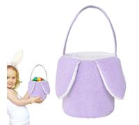 Easter Stuffed Basket Long Ear Easter Buckets | Plush Egg Hunt Basket Bags | Candy Storage Cute Bucket Decorations for Everyday Use