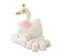 Easter Stuffed Chicken Set Easter Hen Toys Chicken Plush Farm Animal Toys 1 Hen 10 Chicks 1 Coop High Simulation Fluffy Plush with Farm Coop and Chick Set for (#)