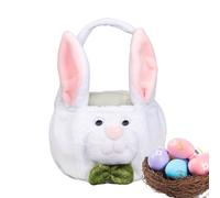 Easter Stuffed Rabbit Tote Bags | Rabbit Candy Bucket With Long Plush Ears,Portable Egg Hunt Bags, Home Interior Decoration For