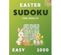 Easter Sudoku for adults | Easy | 1000: Sudoku Puzzles | Relaxing Easter Brain Games | Perfect for Gift