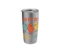 Easter Sunday Chicks Dig Me Funny Boy Chicken Lover Retro Stainless Steel Insulated Tumbler