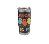 Easter Sunday Chicks Dig Me Funny Boy Chicken Lover Retro Stainless Steel Insulated Tumbler