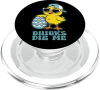 Easter Sunday Chicks Dig Me Funny Chicken Lover Boys Kids PopSockets PopGrip for MagSafe