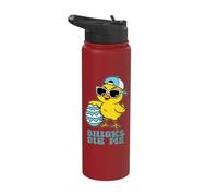 Easter Sunday Chicks Dig Me Funny Chicken Lover Boys Kids Stainless Steel Insulated Water Bottle