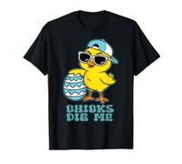 Easter Sunday Chicks Dig Me Funny Chicken Lover Boys Kids T-Shirt