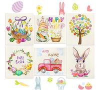 Easter Swedish Kitchen Dishcloths Set of 6 Sponge Cloths Sponge Cleaning Cloths Dish Cloth Swedish Kitchen Washcloths Swedish Towels Easter Hand Towel for Kitchen Holiday Cleaning Bathroom