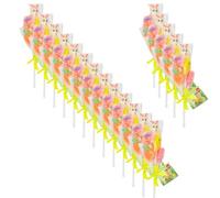 Easter Sweet Lollipop Bouquet Fruit Flavour Candy Selection with Bunny Egg Chick Flower Shapes (Pack of 18)