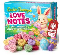 Easter Sweets Gift Box 100g - Love Hearts Mini Rolls Retro Candy for Kids