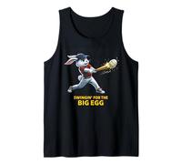 Easter Swingin for The Big Egg Baseball Lover Tank Top
