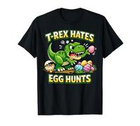 Easter T-Rex Hates Egg Hunts Funny Dinosaur T-Shirt