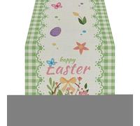 Easter Table - Elegant Fabric Table Decoration 33 x 120 cm, Decorative Protector Cloth, Festive for Home | Spring Break Enhancement for Dining