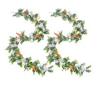 Easter Table Garland | Spring Easter Egg Garland Decorations | 5.7ft Home Accent Ornament | for Home Party Wall Mantel Stairs Window