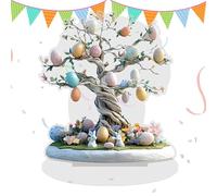 Easter Table Sign, Easter Bunny Table Decoration Rabbit Sign Decoration for Easter Holiday Table Decoration Themed Spring Theme Table D