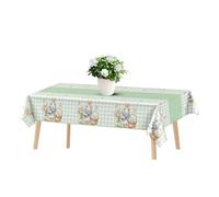 Easter Tablecloth - Spring Table Cover | Easter Bunny Table Cover - for Dorm Picnic Kitchen Dining Room Restaurant Party