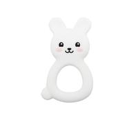Easter Teething Toys for Babies - Bunny Silicone Teethers Set, BPA-Free Chewable Gift Set, Soothing Shower Gifts for 0-24 Months (Bunny-White)