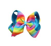 Easter Theme Bowknot Hair Barrette Bunnies Print Hair Clip For Kids Adults For Festival Parties And Gatherings
