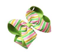 Easter Theme Bowknot Hair Barrette Bunnies Print Hair Clip For Kids Adults For Festival Parties And Gatherings