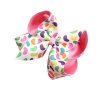 Easter Theme Bowknot Hair Barrette Bunnies Print Hair Clip For Kids Adults For Festival Parties And Gatherings