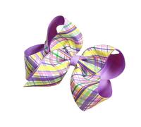Easter Theme Bowknot Hair Barrette Bunnies Print Hair Clip For Kids Adults For Festival Parties And Gatherings