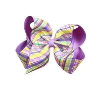 Easter Theme Bowknot Hair Barrette Bunnies Print Hair Clip For Kids Adults For Festival Parties And Gatherings