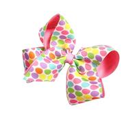 Easter Theme Bowknot Hair Barrette Bunnies Print Hair Clip For Kids Adults For Festival Parties And Gatherings