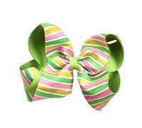 Easter Theme Bowknot Hair Barrette Bunnies Print Hair Clip For Kids Adults For Festival Parties And Gatherings