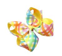 Easter Theme Bowknot Hair Barrette Bunnies Print Hair Clip For Kids Adults For Festival Parties And Gatherings