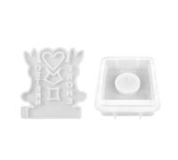 Easter Theme Holder Molds with Base for Making Easter Decorations Tealight Moulds