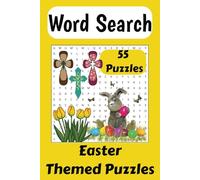 Easter themed Word Search Puzzle Book: Fun activity, Easy to Read Print | 6 x 9 inches | 55 Puzzles | Lovely Gift, great for Holidays, travel