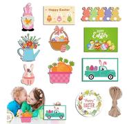 Easter Tiered Tray Decor, Happy Easter Tier Tray Set, Easter Bunny Kitchen Decor, Rustic Easter Tiered Tray, Adorable Easter Day Decor, Creative Easter Tiered Tray, Vivid Easter Bunny Decor