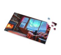 Easter Toys For Kids Ages 4-8 A Cozy Cabin With A Fireplace, Colorful Sofa Picture Puzzle 3 Year Old Girl Gifts 500 Piece Puzzles(300PCS)