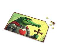 Easter Toys For Kids Ages 4-8 Green Knight With Cross: A Tale Of Chivalry And Courage Picture Puzzle Toys For Boys 4-6 Gifts For 5 Year Old Girls(300PCS)