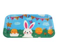 Easter Tray Snack Size Melamine Plastic - 30 x 19cm - Bunny Design