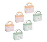 Easter Treat Box With Tissue & Cellophane 2pk x Pack of 3 - Use to Gift Easter Treats, Like Chocolate Eggs or Easter Bakes, to Children, Family and Friends