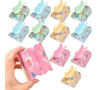 Easter Treat Boxes, Decorative Containers,with Rabbit Lock Easter Treat Containers - for Cookie Chocolate Food Craft Toy Party Picnic Holiday
