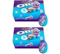 Easter Treat New Cad Mixed Creme Caramel and White Creme & NewBiscoff Eggs 5 Pack - Delicious Treat for Your Celebration Perfect for Easter & Easter Egg Hunts (Pack Of 2, Oreo Eggs Pack)