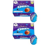 Easter Treat NewCadbury Mixed Creme Caramel, Chocolate Eggs 5 Pack - Delicious Eggs Mixed Egg for Your Easter Celebration By Experts Supplies (x2 Pack, Oreo Egg 5 Pack)