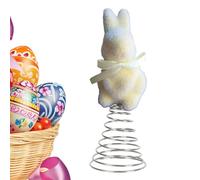 Easter Tree Topper Bunny | Festival Moss Rabbit Spring Ornament - Spring Bunny Topper | for Home Gathering Farmhouse Porch Mantel Cabinet Basket Centerpiece Party Celebration